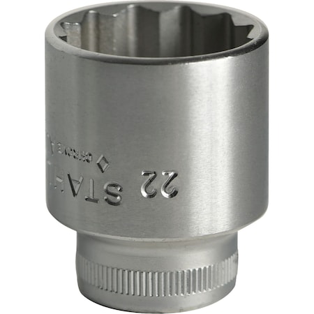 Stahlwille Tools 10 mm (3/8") Socket Size 22 mm L.35 mm, 2010022 02010022